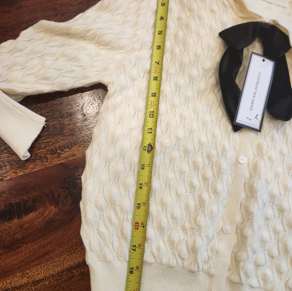 Goodnight Macaroon Bow Cardigan NWT - Picture 2 of 5